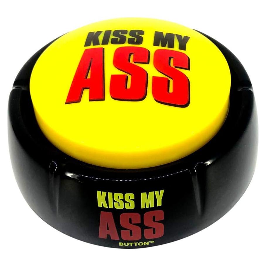 Botón de Broma Kiss My Ass Talkie Toys - 8 Sonidos Divertidos