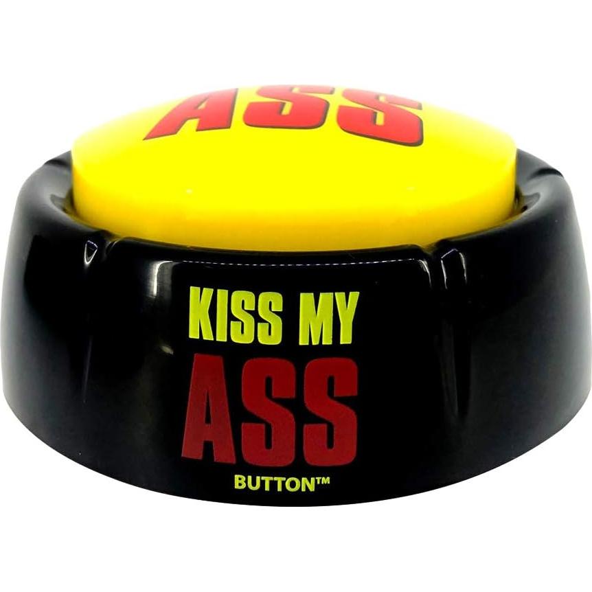 Botón de Broma Kiss My Ass Talkie Toys - 8 Sonidos Divertidos