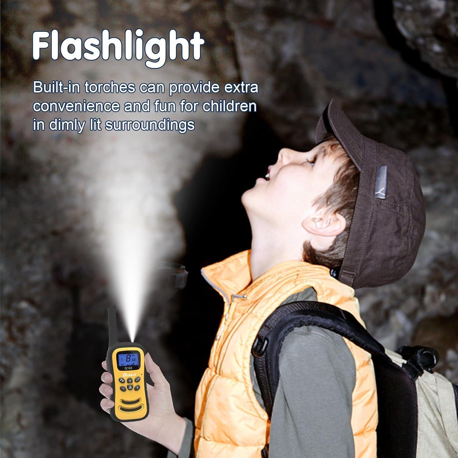 Walkie Talkies Recargables Quolix para Niños 3-12 Años