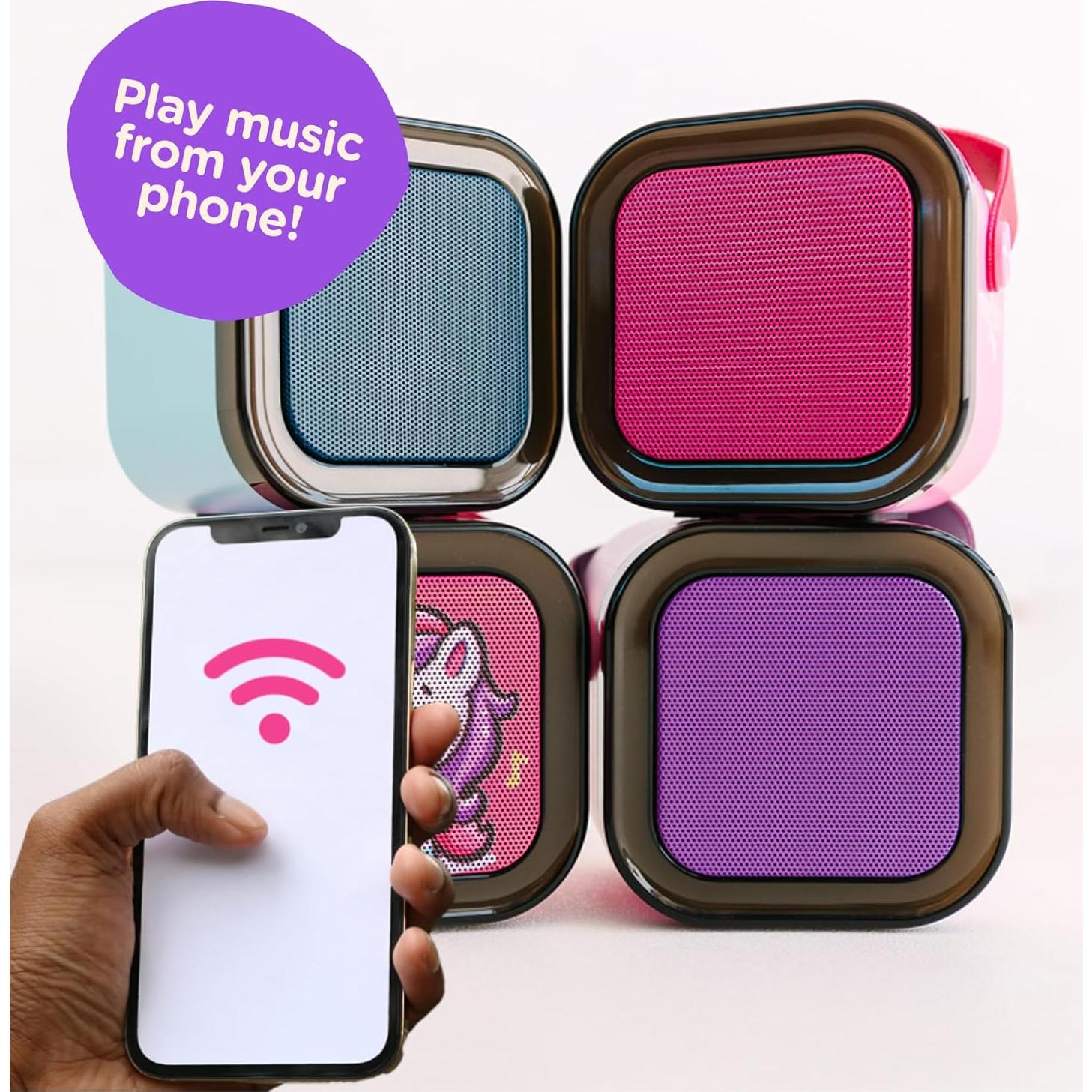 Mini Máquina de Karaoke Move2Play Rosa para Niños 20 Canciones