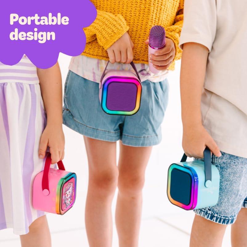 Mini Máquina de Karaoke Move2Play Rosa para Niños 20 Canciones