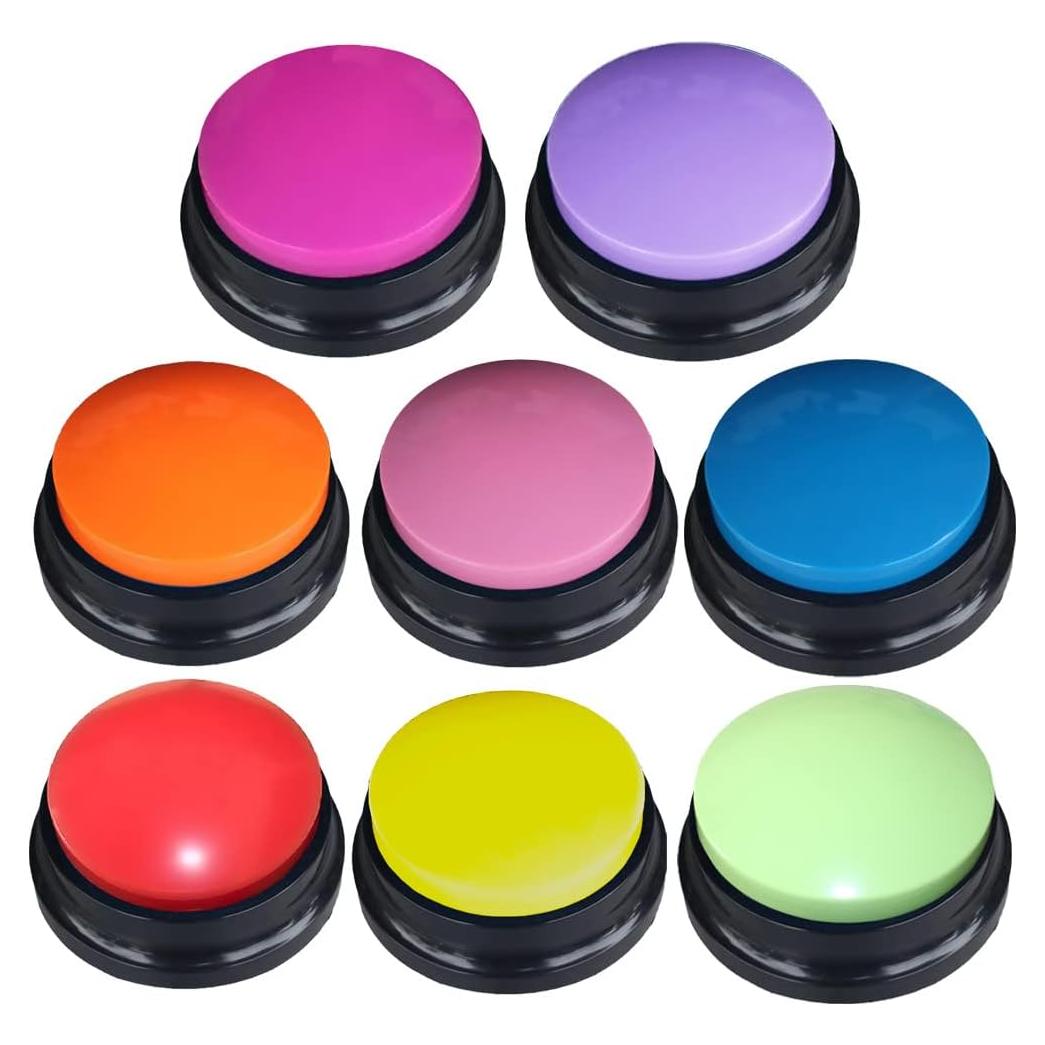 Botón de Grabación de Voz 30 Segundos - 8 Colores - Juguete Interactivo