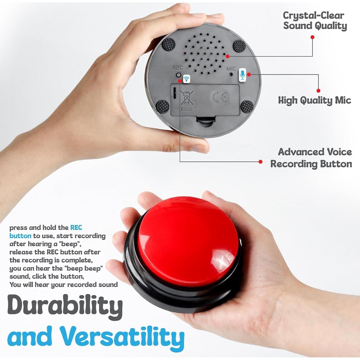 Botones de Comunicación para Perros A-URA 6 Piezas HD