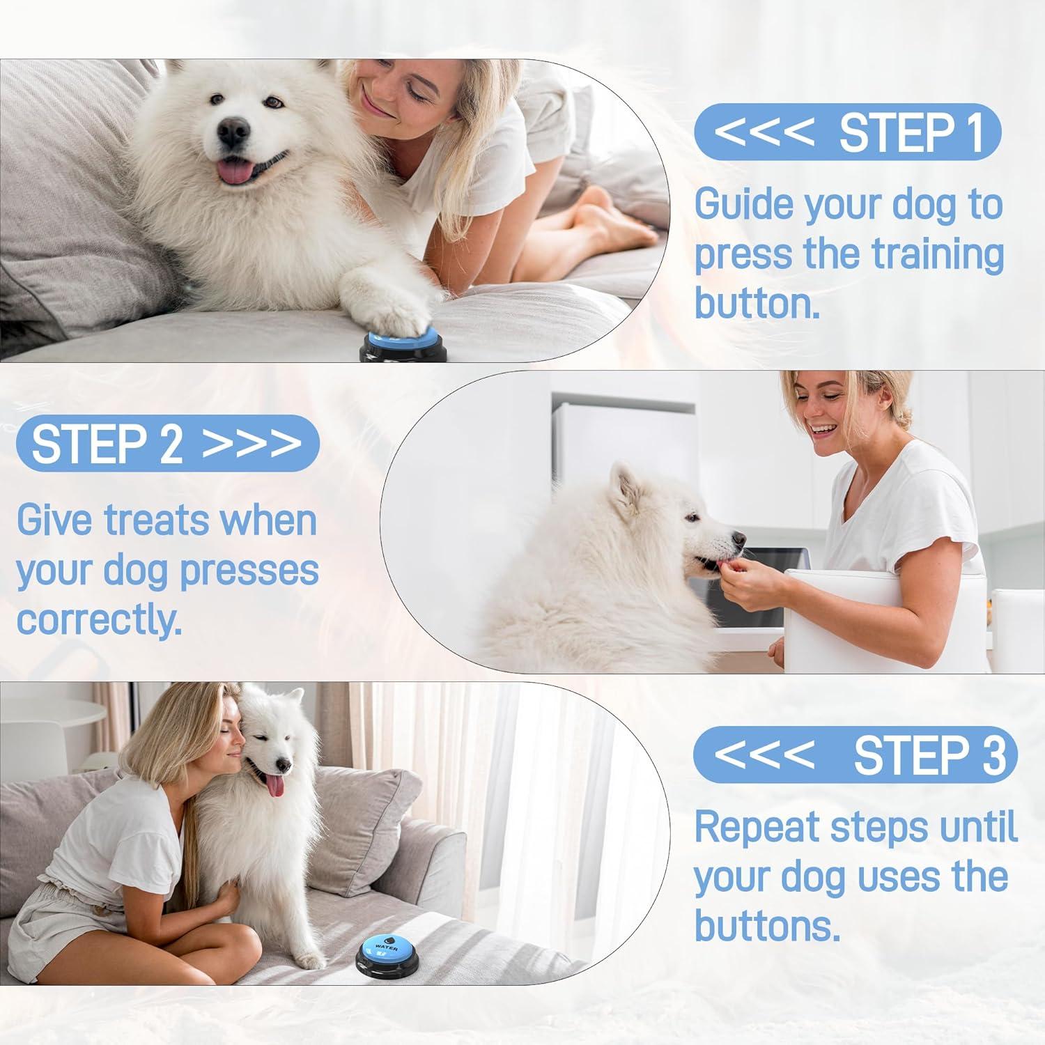 Botones de Comunicación para Perros Fzixvow - Paquete de 8