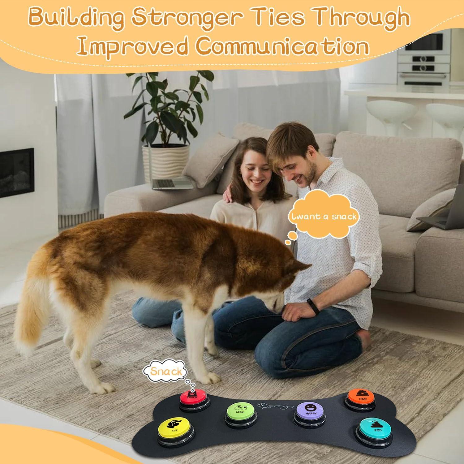 Conjunto de Botones de Entrenamiento de Voz RIBOSY - 6 Botones Grabables