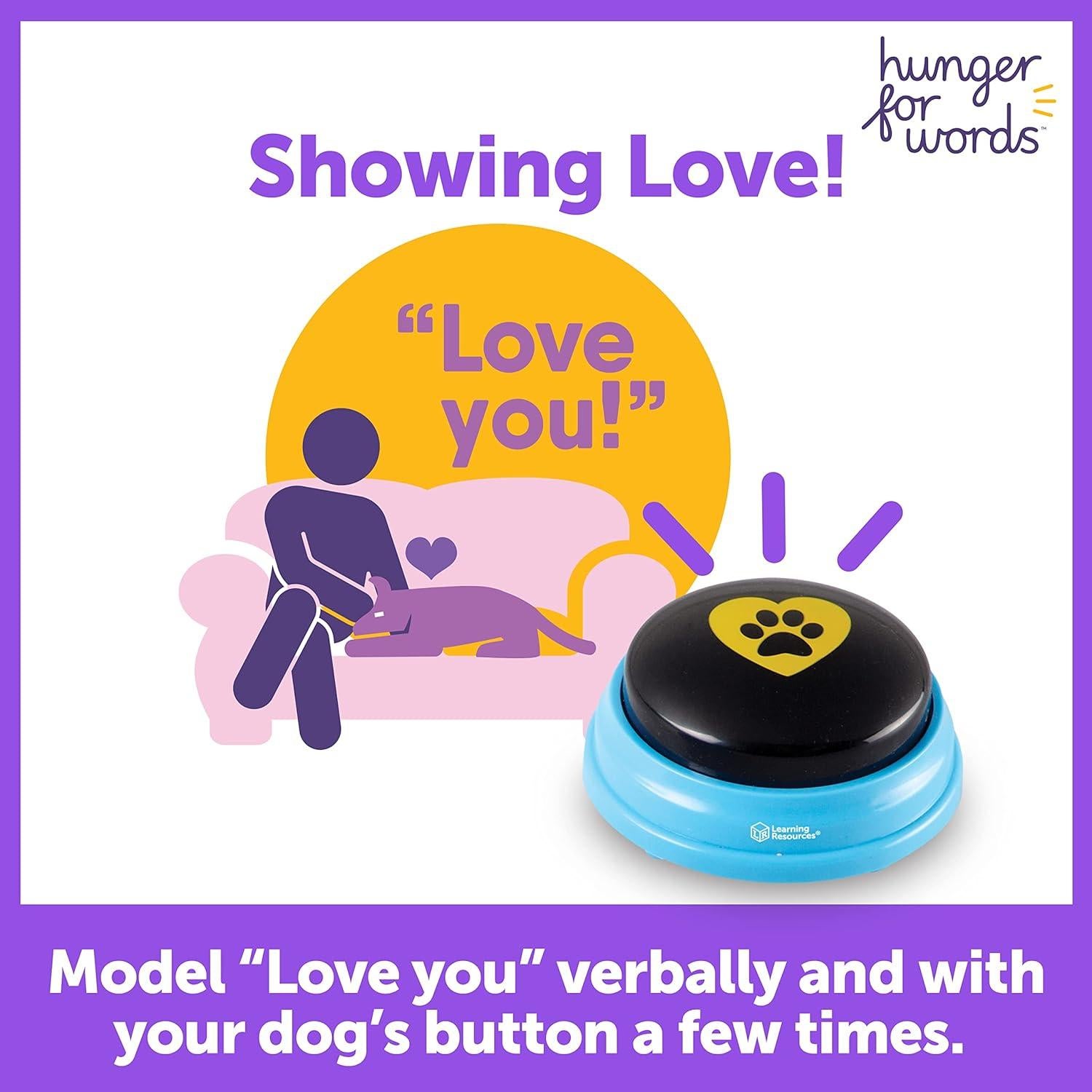 Set de 6 Botones de Habla para Perros - Hambre por Palabras