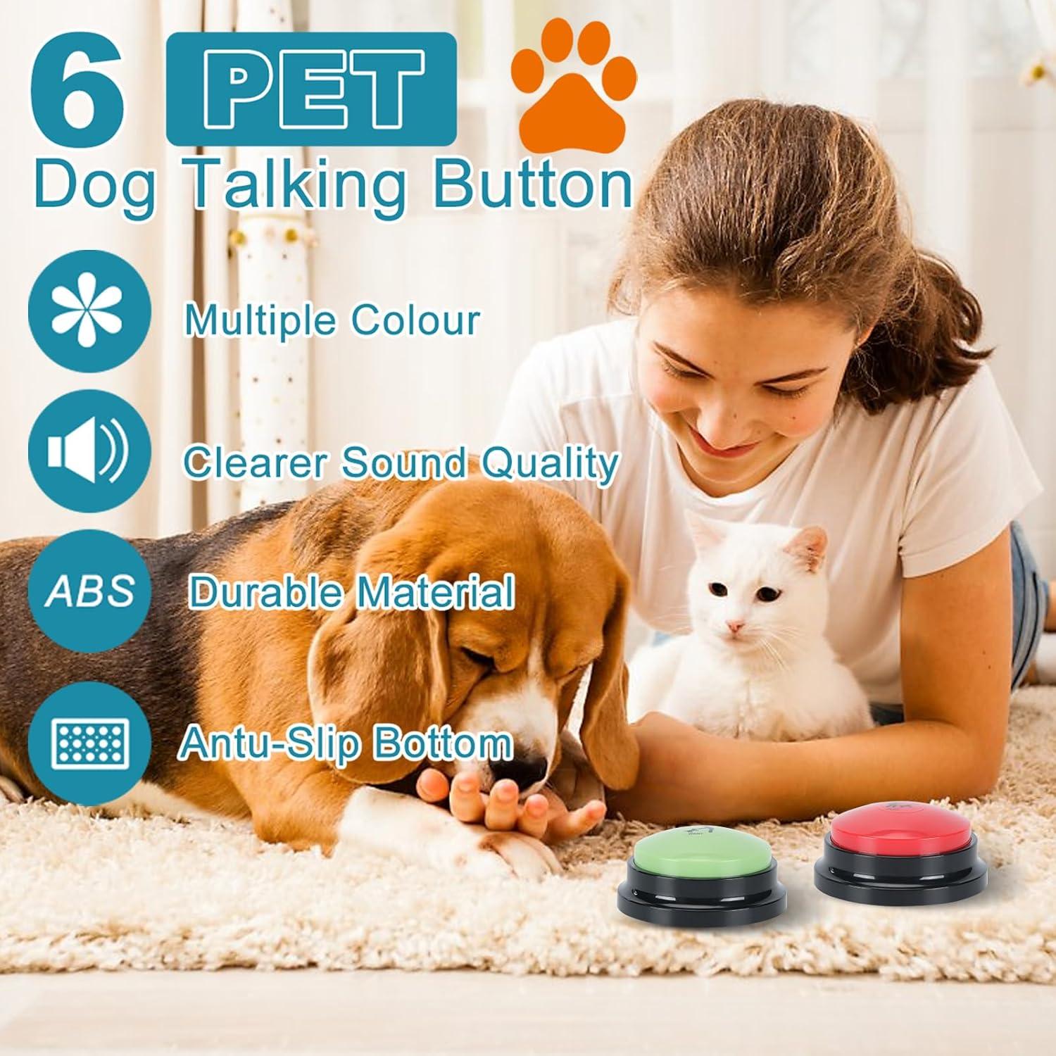 Juego de 6 Botones de Comunicación para Perros ESYELEC