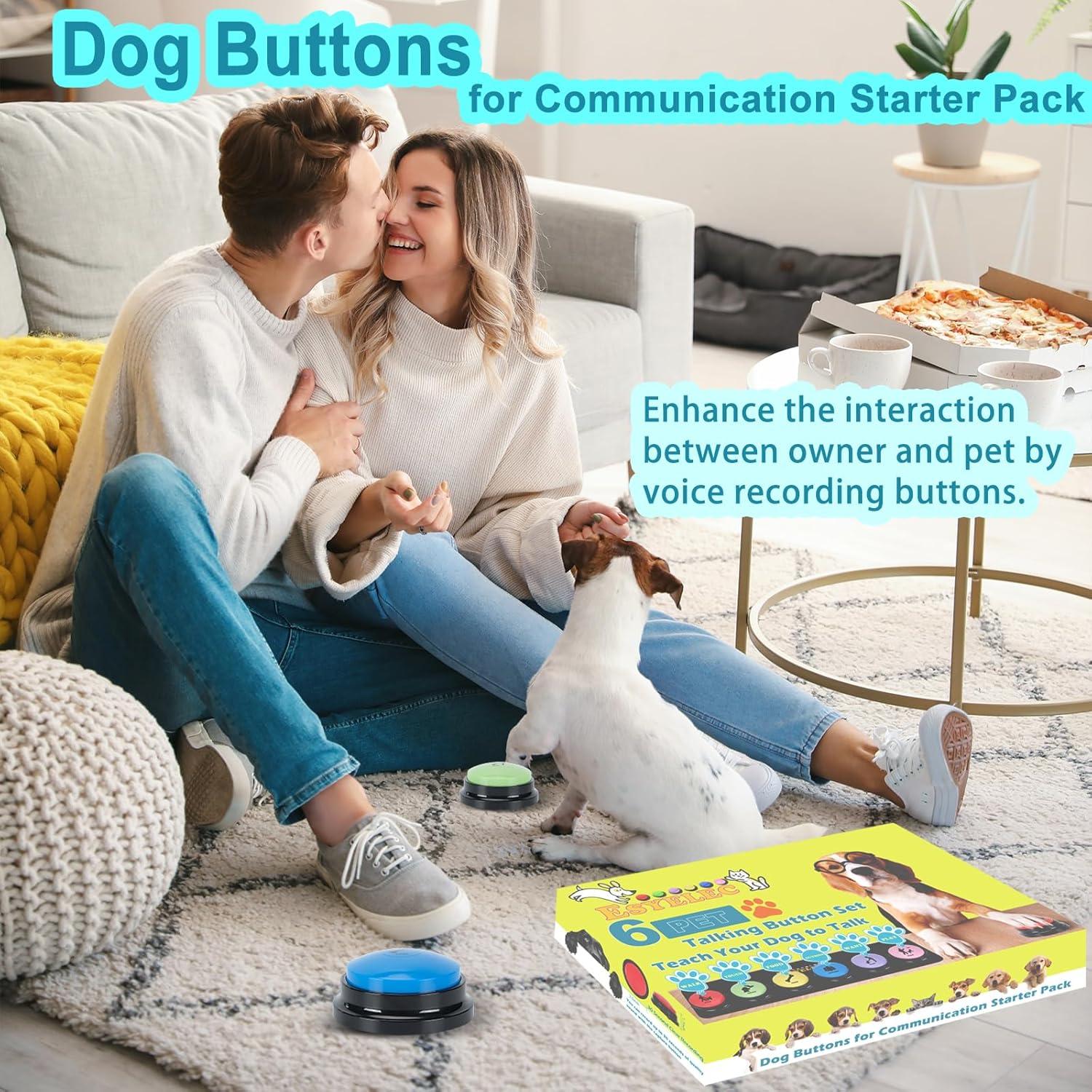 Juego de 6 Botones de Comunicación para Perros ESYELEC