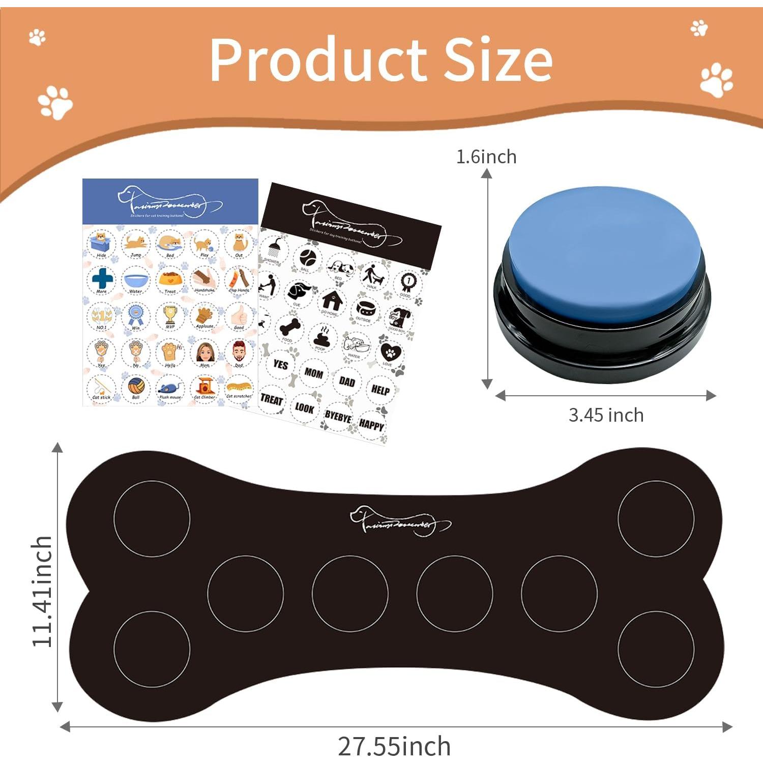 Juego de 8 Botones de Entrenamiento para Perros KiViRap