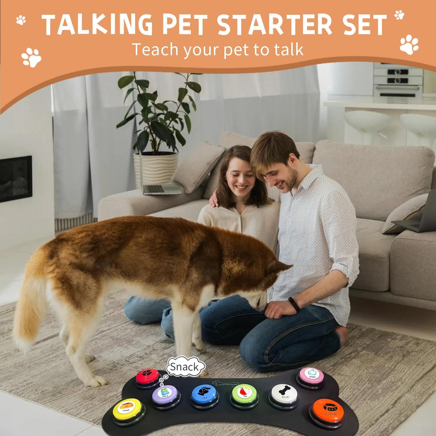 Juego de 8 Botones de Entrenamiento para Perros KiViRap