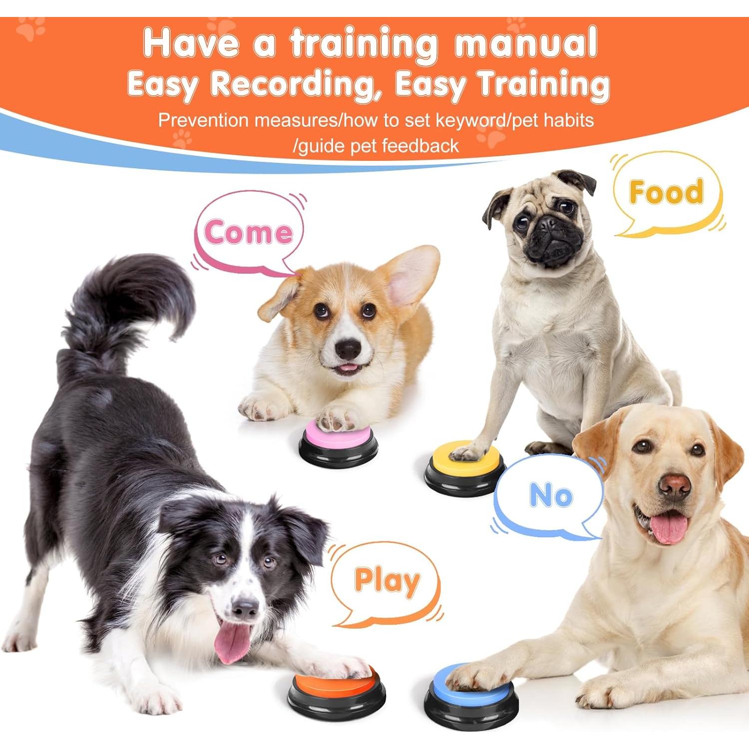 Botones de Comunicación para Perros DCIAER - 8 Botones Grabables