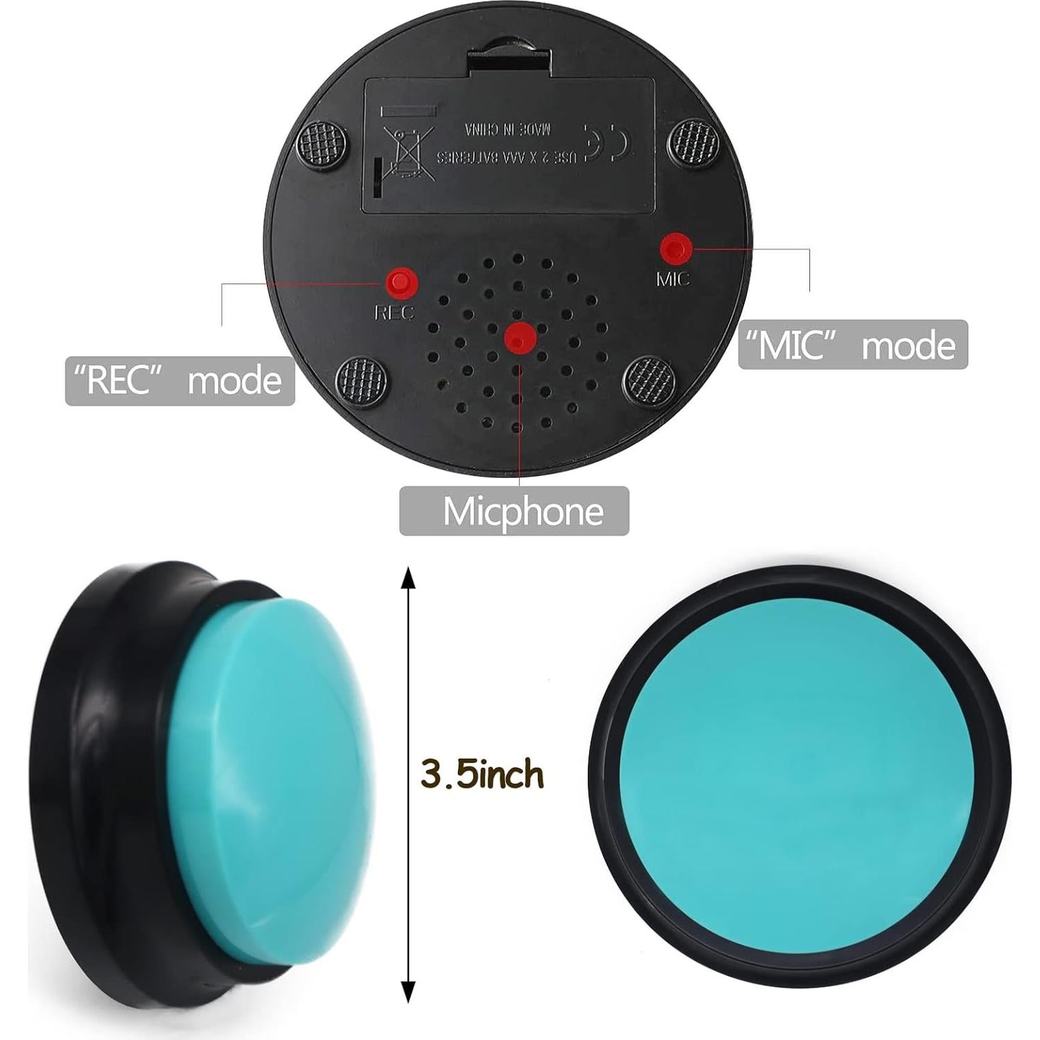 Botón de Grabación de Voz OFVENS 30 Segundos 6 Paquetes