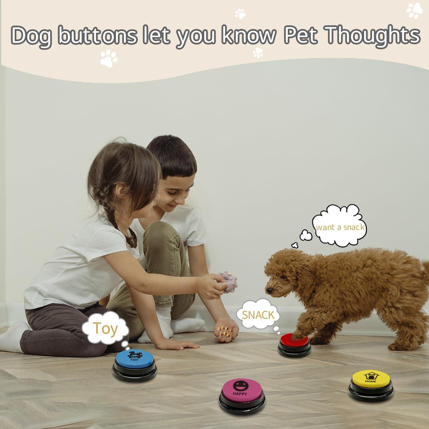 Juego de 5 Botones de Comunicación para Perros KiViRap