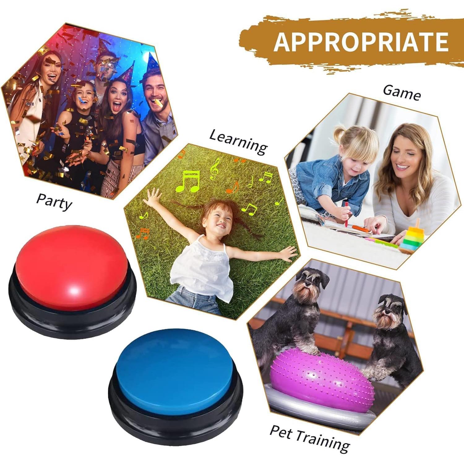 Botón de Grabación de Voz PELTEFLU 30 Segundos 4 Colores