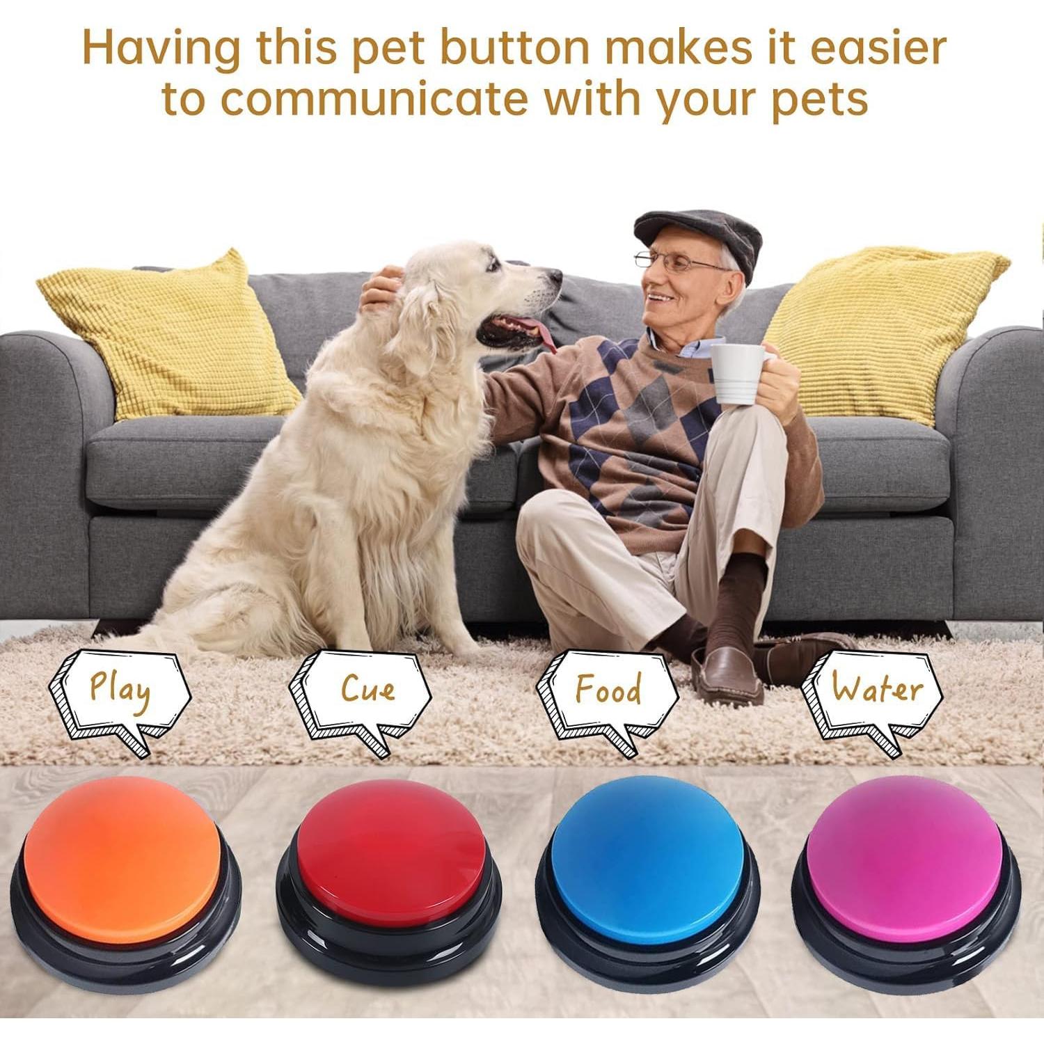 Botón de Grabación de Voz PELTEFLU 30 Segundos 4 Colores