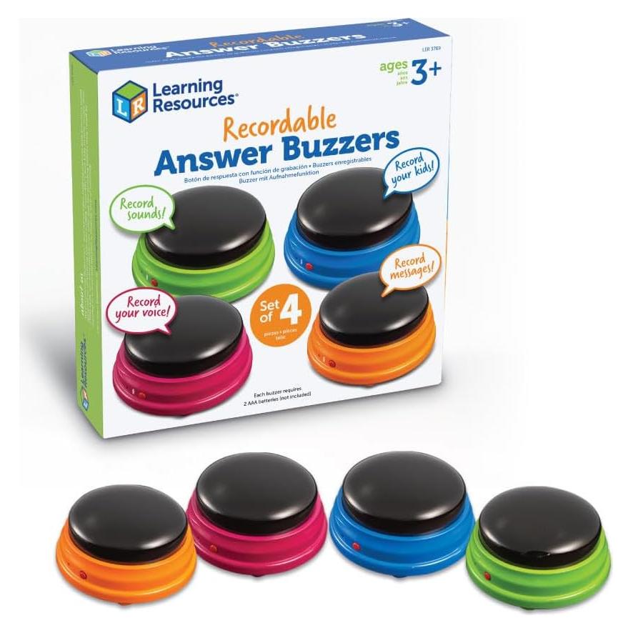 Timbres Grabables Learning Resources - Set de 4 Colores