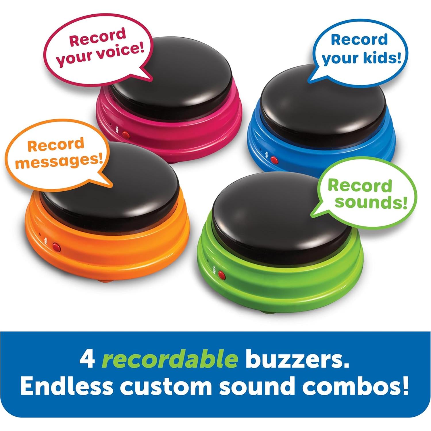 Timbres Grabables Learning Resources - Set de 4 Colores