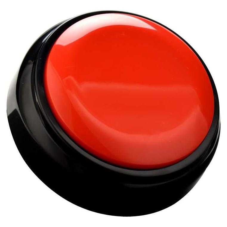 Botón Grabable de Voz Rojo - 30 Segundos - Para Mascotas y Juegos