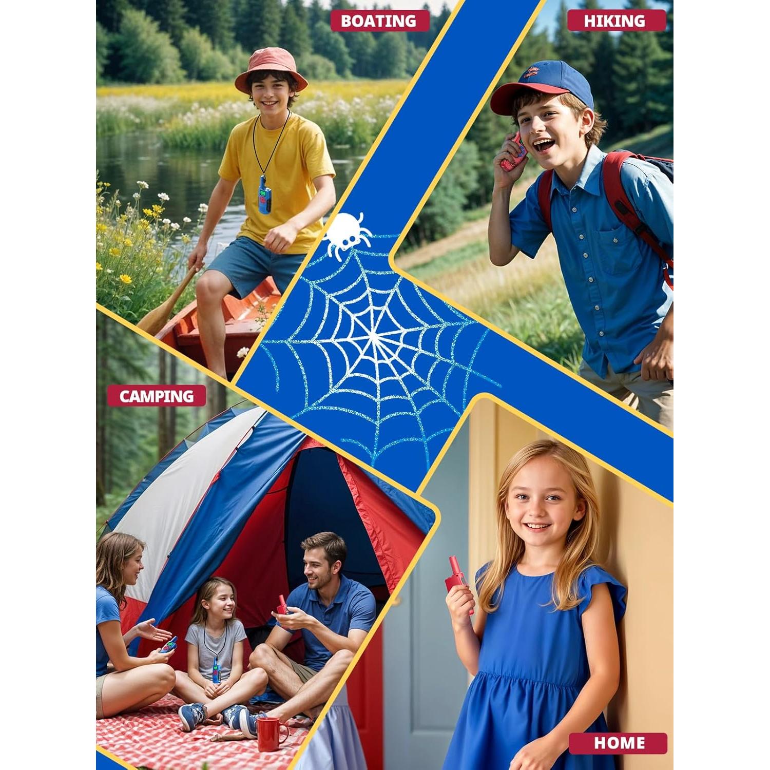 Walkie Talkies Recargables Inspireyes para Niños - Paquete de 2