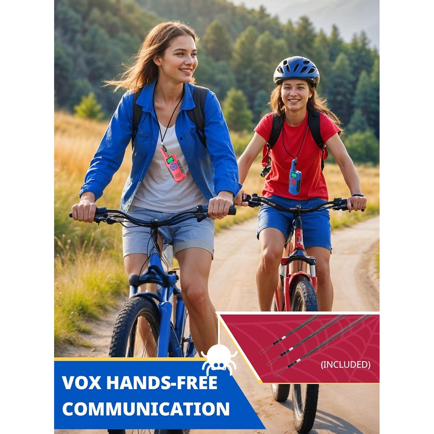 Walkie Talkies Recargables Inspireyes para Niños - Paquete de 2