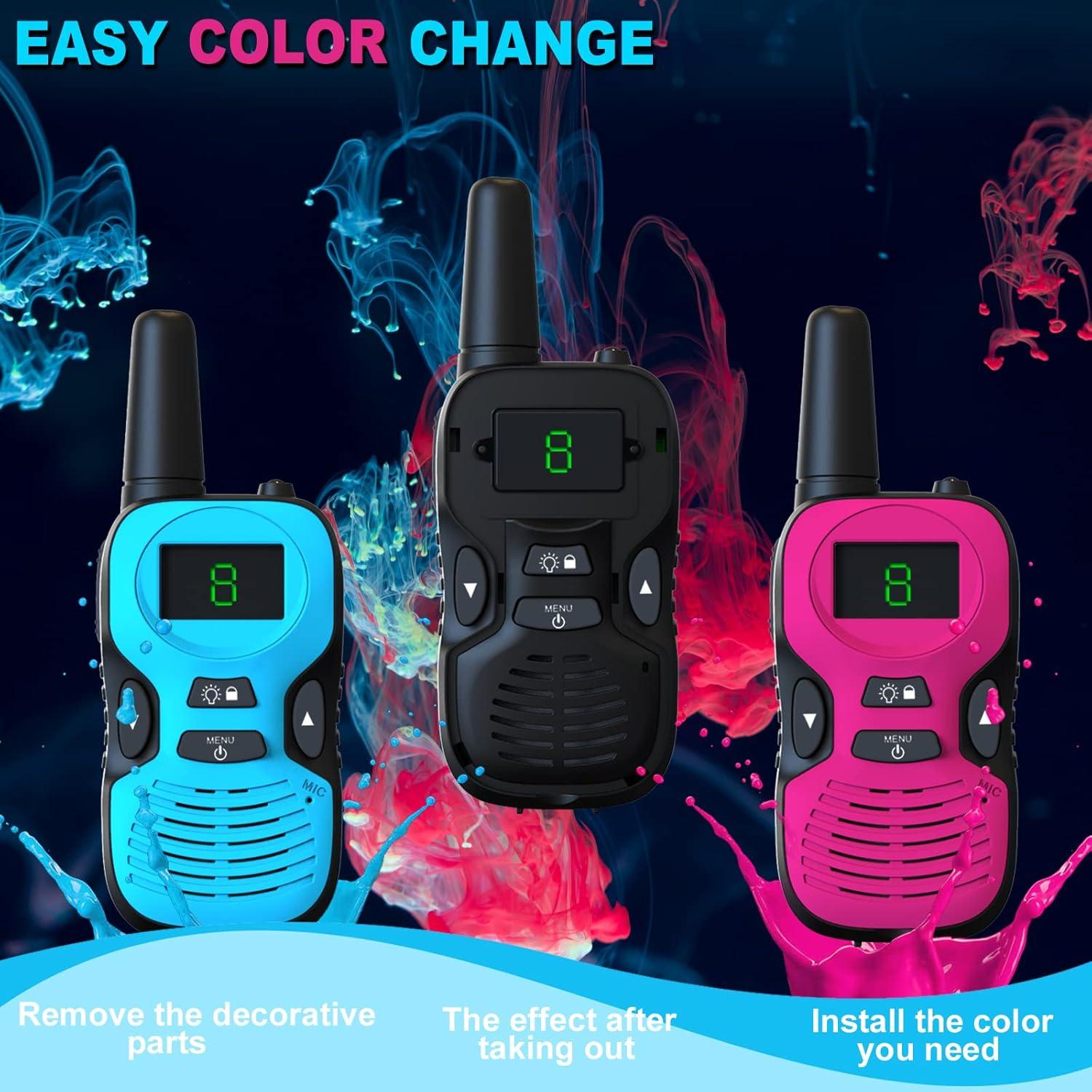 Walkie Talkies Recargables para Niños - 3 Paquete RD-866