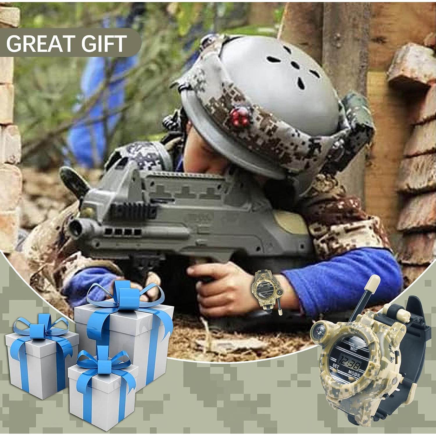 Walkie Talkie Reloj para Niños Lincolin Camo 7 en 1