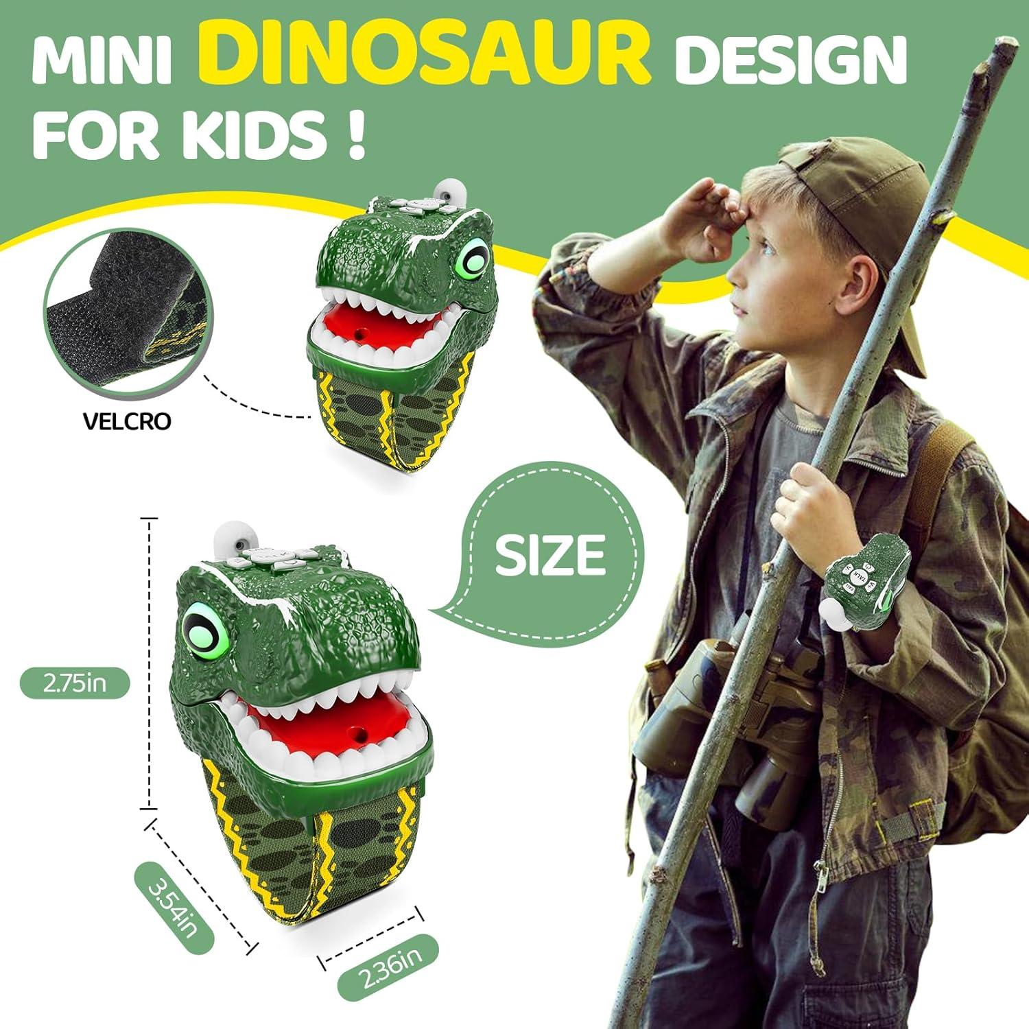 Walkie Talkies Dinosaurio MLDKA 2 Paquete 1 km Alcance