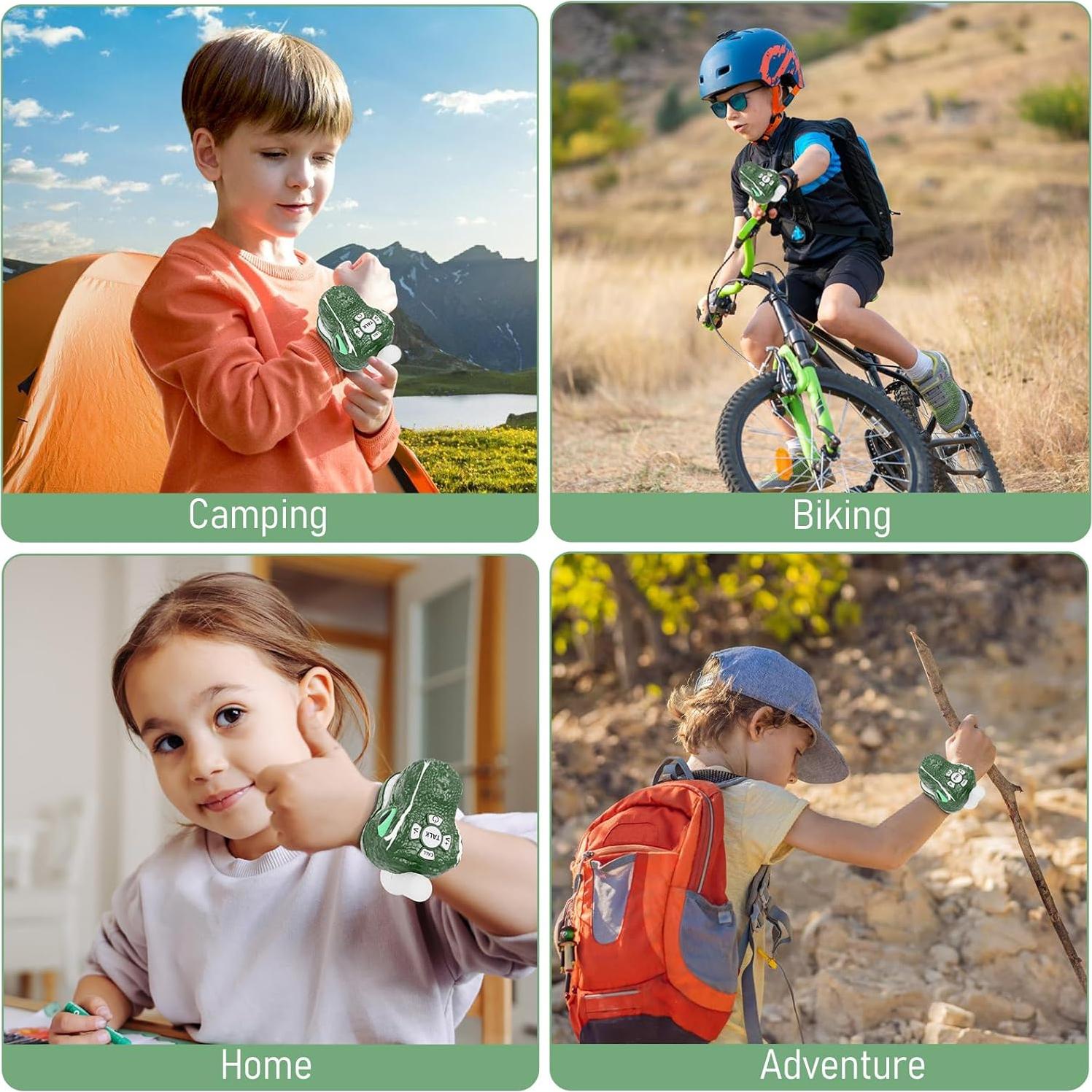 Walkie Talkies Dinosaurio MLDKA 2 Paquete 1 km Alcance