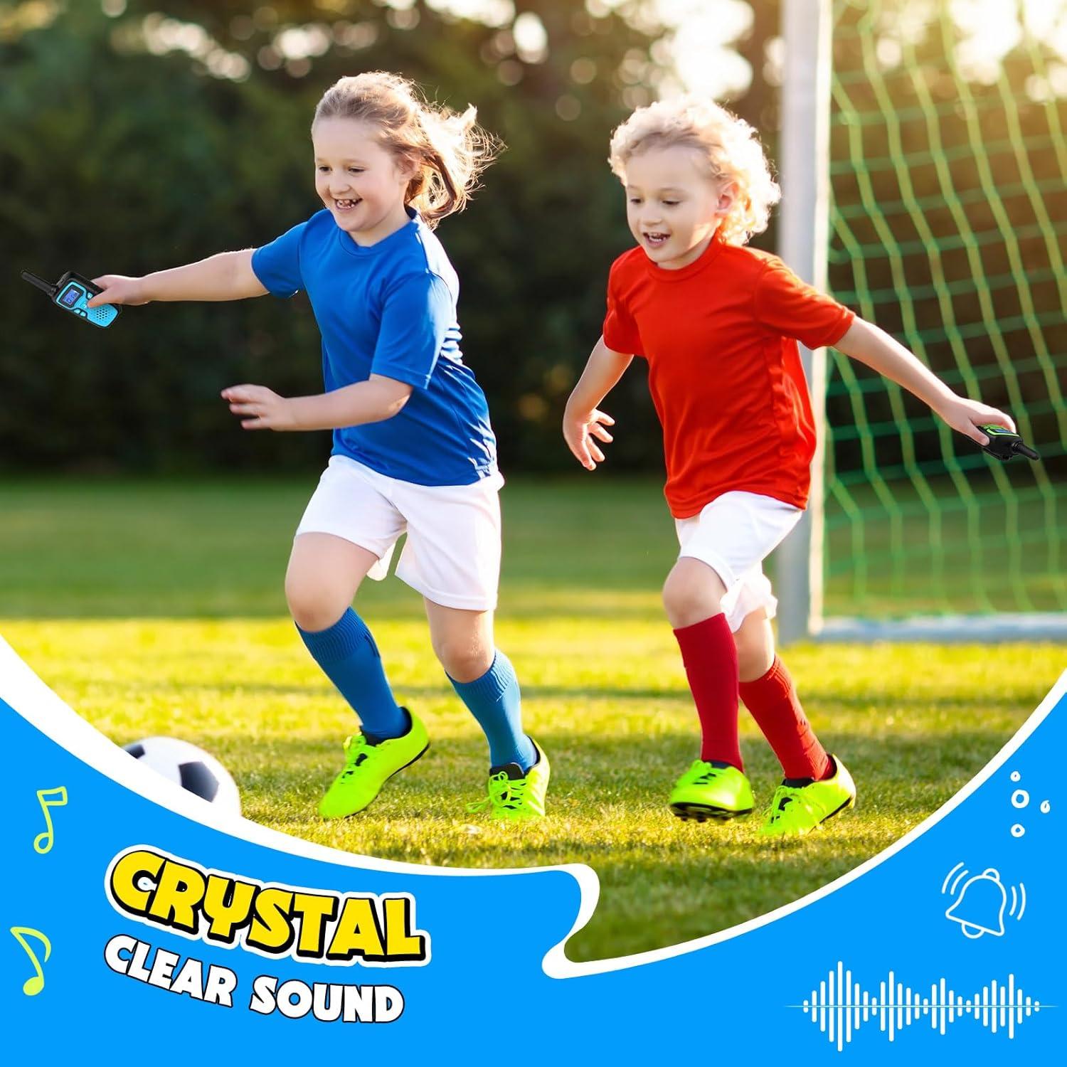 Walkie Talkies WisHouse M9 Recargables para Niños 2 Paquete