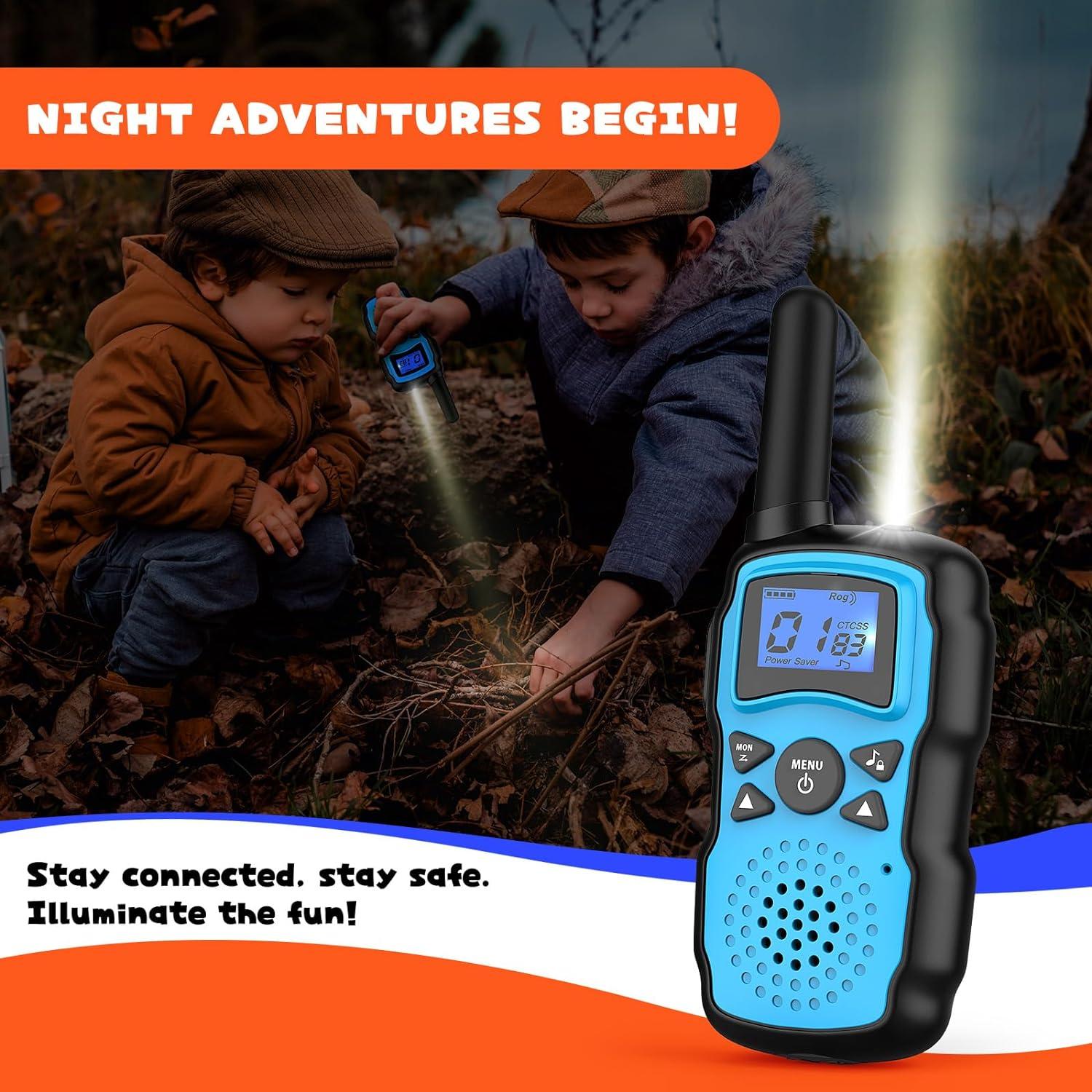 Walkie Talkies Recargables WisHouse para Niños y Adultos 4 Sets