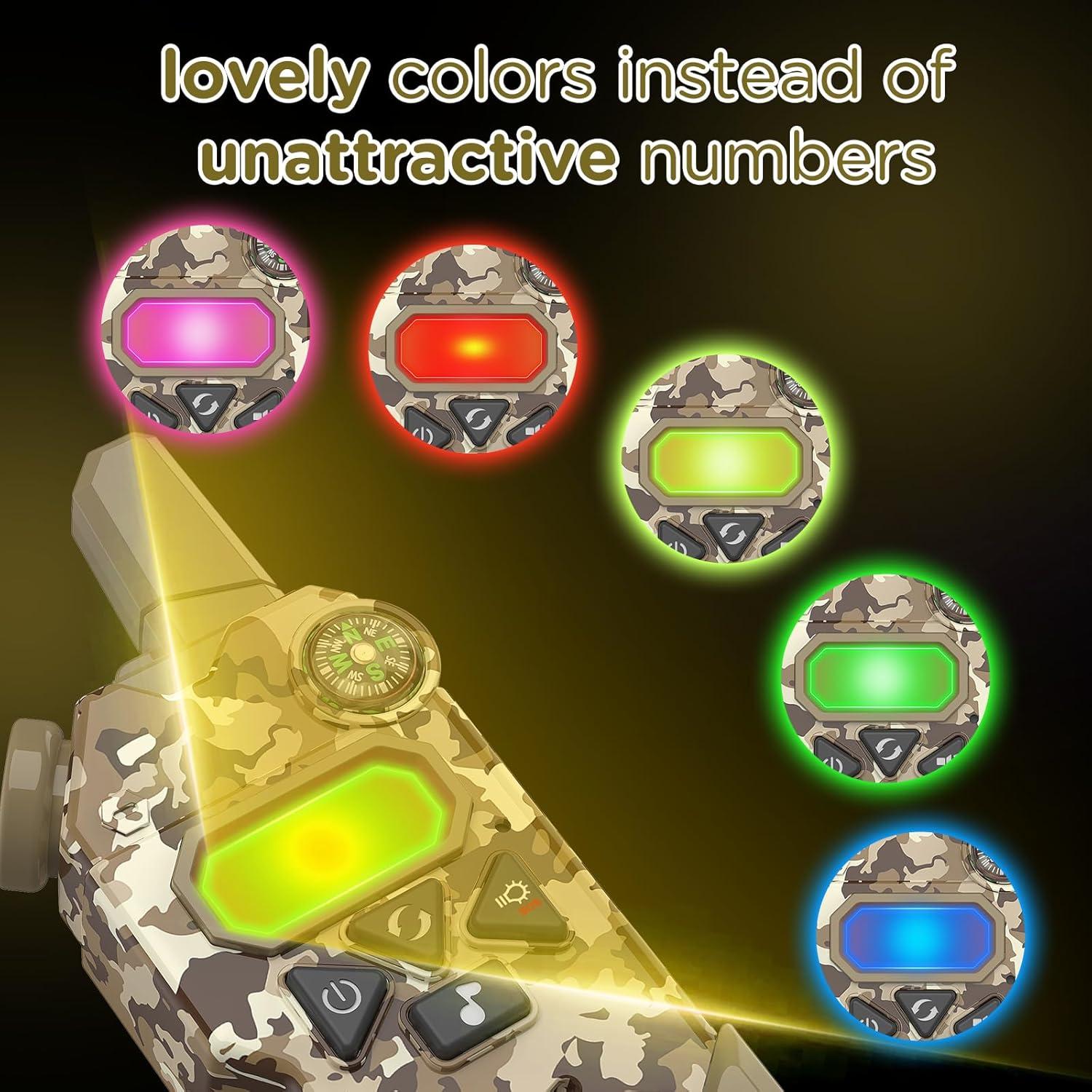 Walkie Talkies Gowtimly para Niños, 5 Canales, Alcance 4.83 km