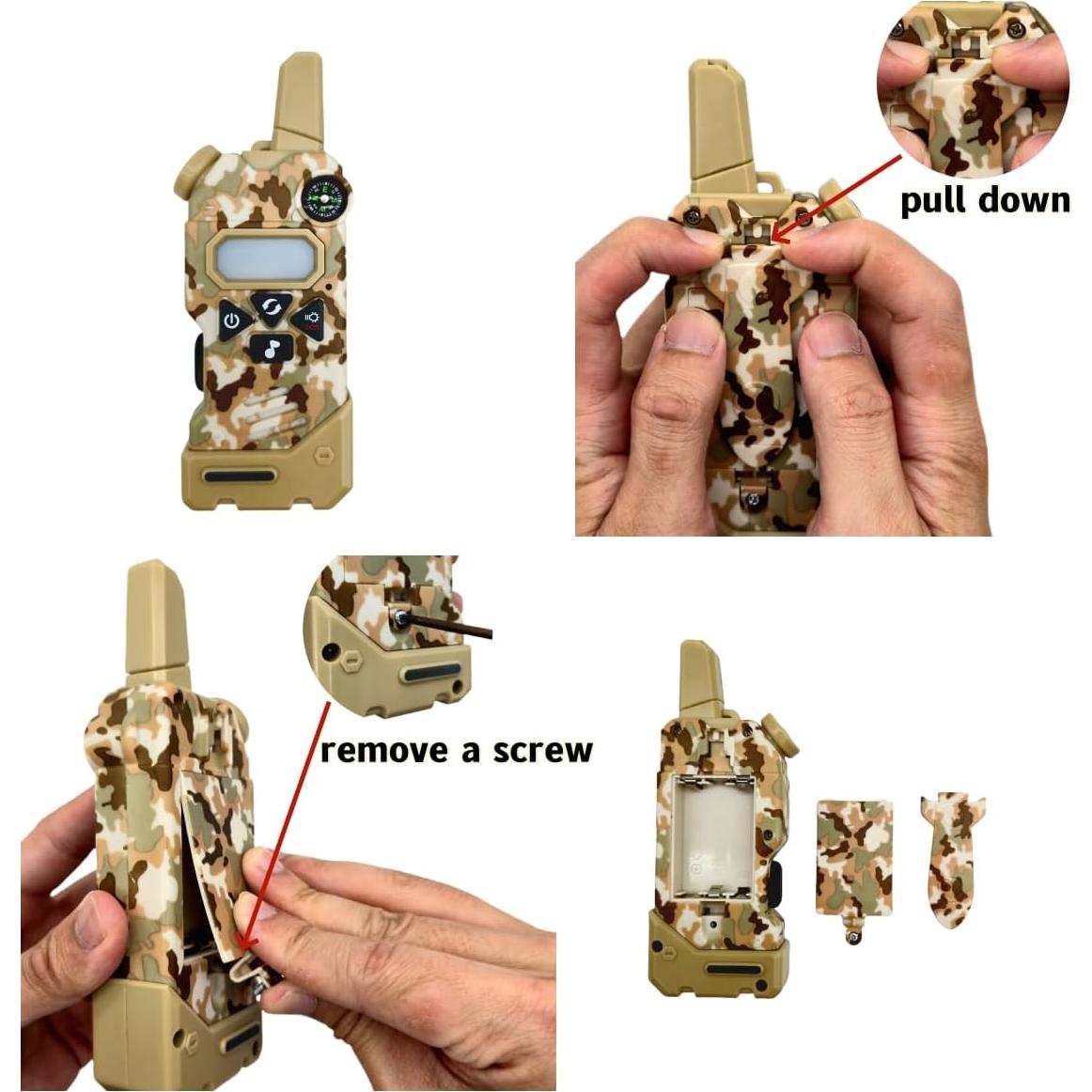 Walkie Talkies Gowtimly para Niños, 5 Canales, Alcance 4.83 km