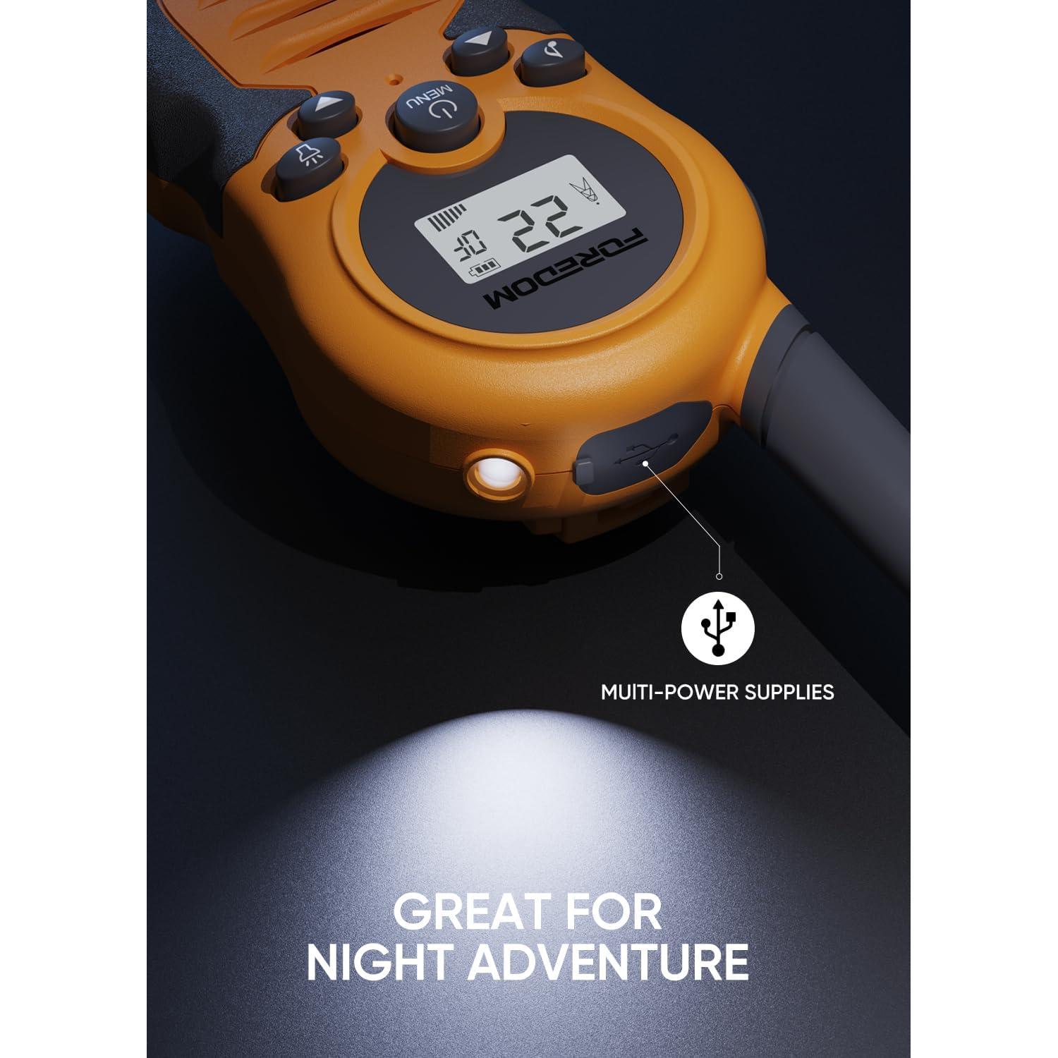 FOREDOM Rechargeable Walkie Talkies for Kids Walkie Talkies Long Range for Boy & Girl Age 3 to 12 Year Old Birthday Toys - 3 Pack