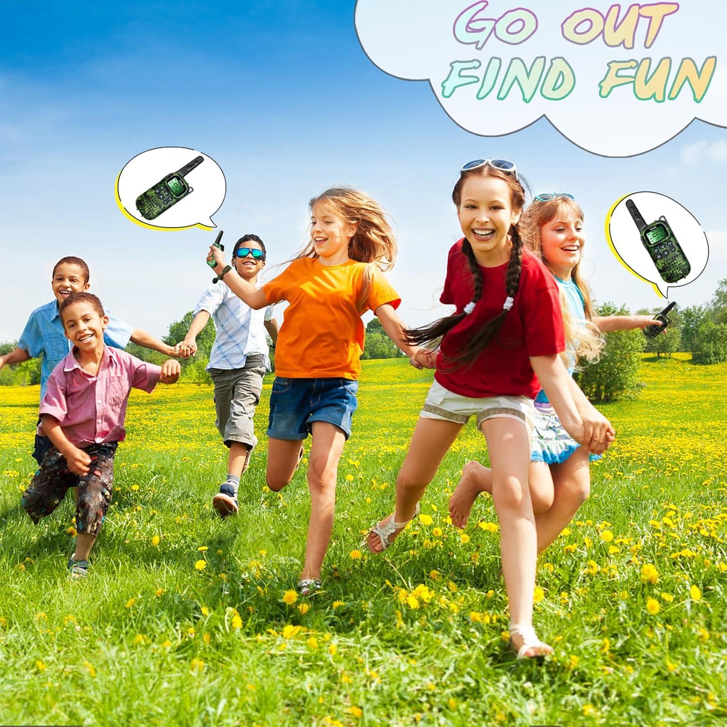 Walkie Talkies para Niños T-8 Verde - 3 KM, 22 Canales