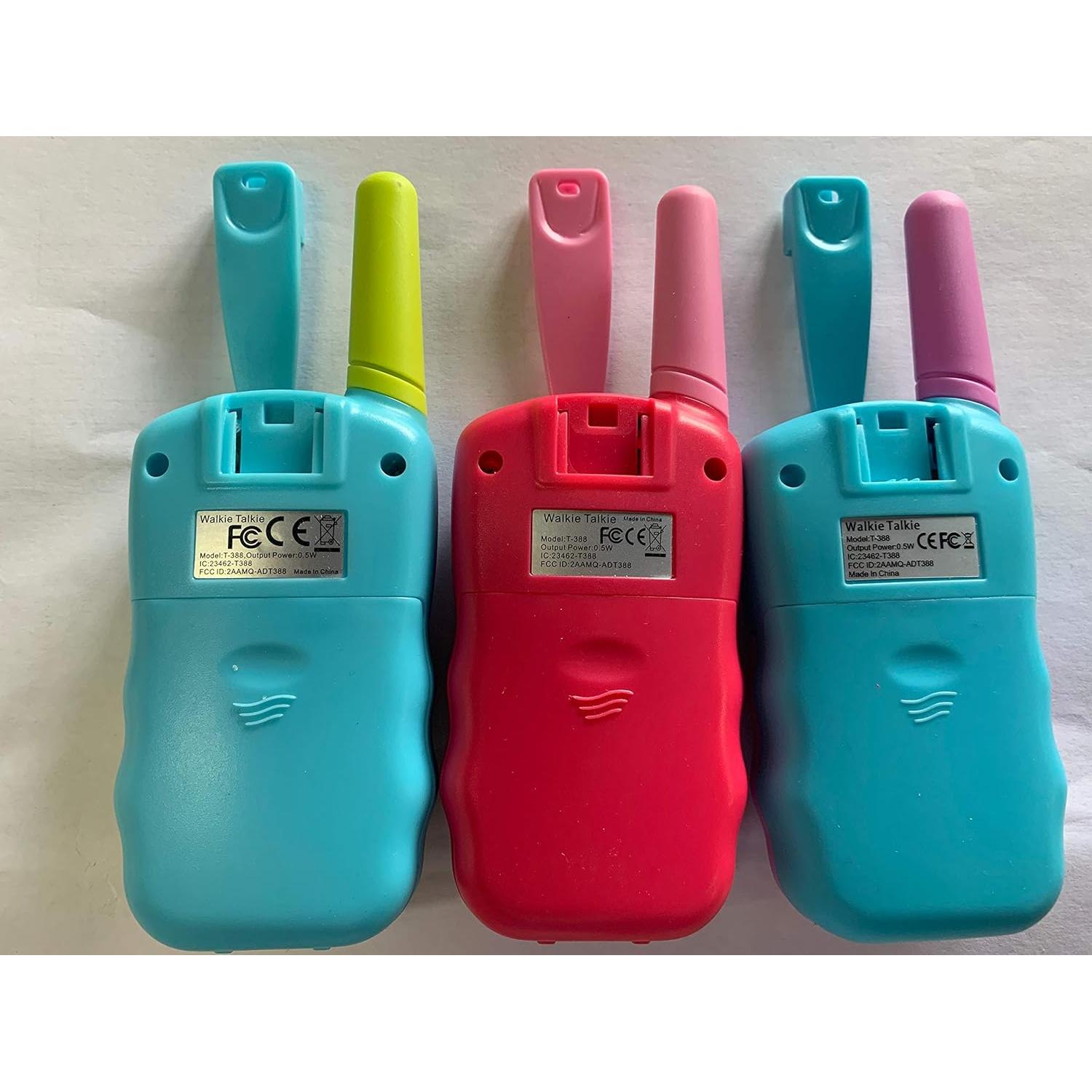 Walkie Talkies Selieve para Niños 3 Paquete Rango 3 KM