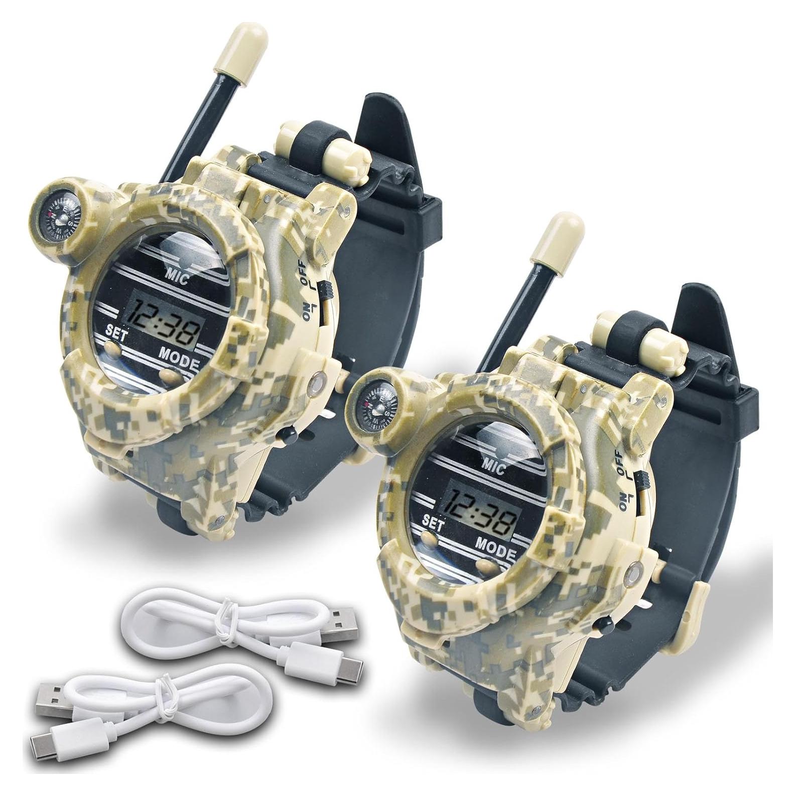 Walkie Talkie Recargable para Niños Gantan con Linterna 100m