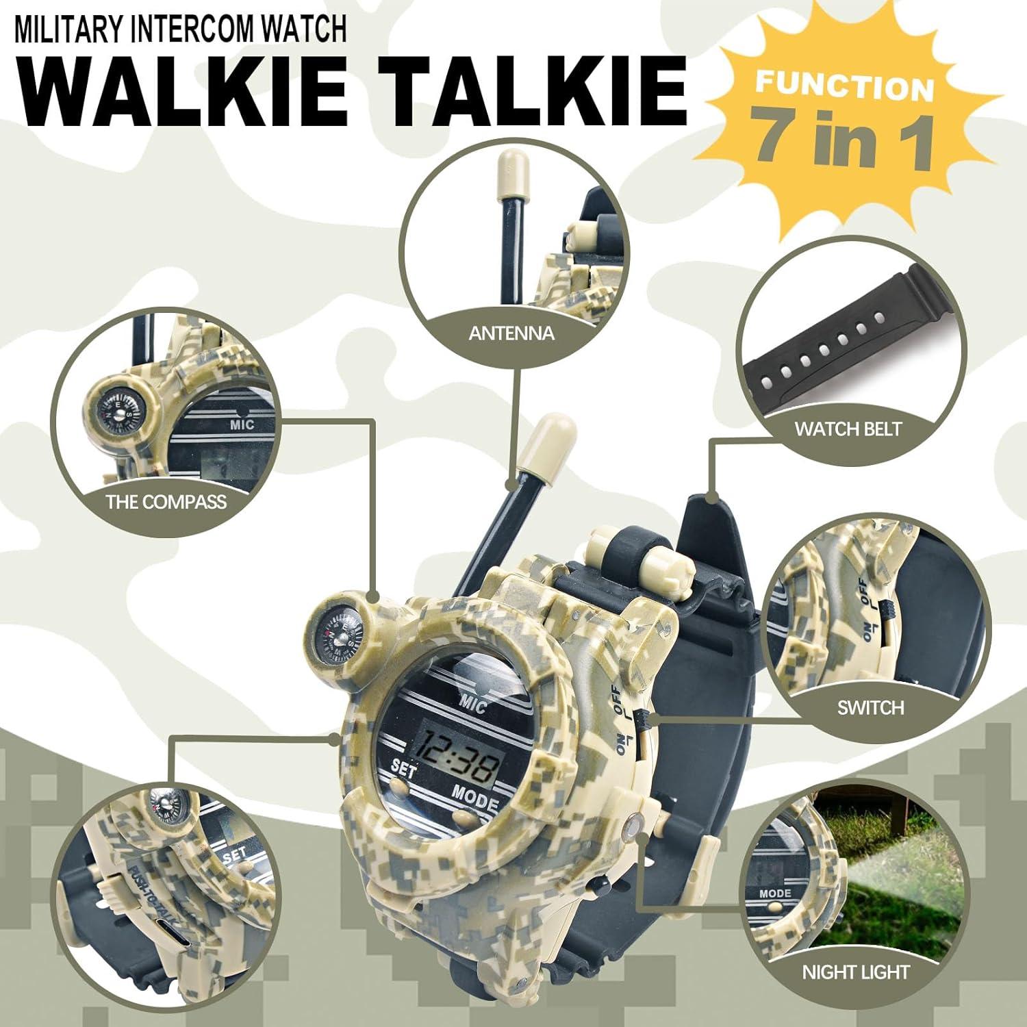 Walkie Talkie Recargable para Niños Gantan con Linterna 100m