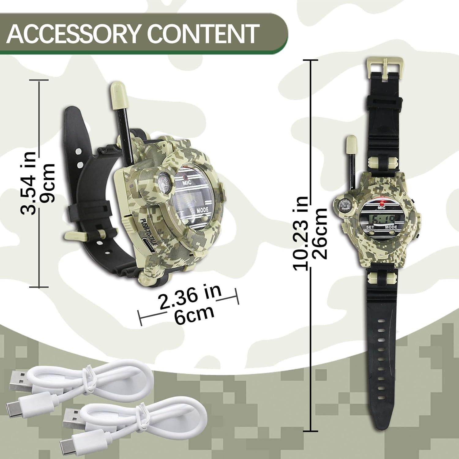 Walkie Talkie Recargable para Niños Gantan con Linterna 100m