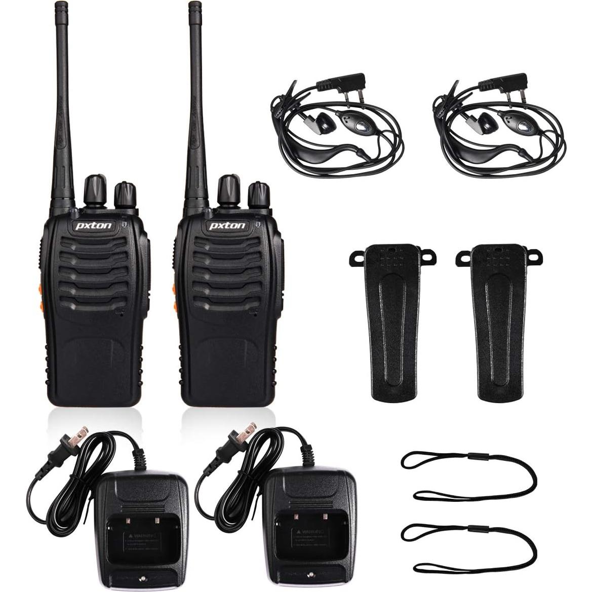 Walkie Talkies Recargables Pxton PX-888S 2 Paquete 4.83 km