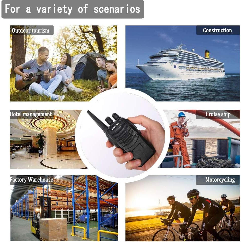 Walkie Talkies Recargables Pxton PX-888S 2 Paquete 4.83 km