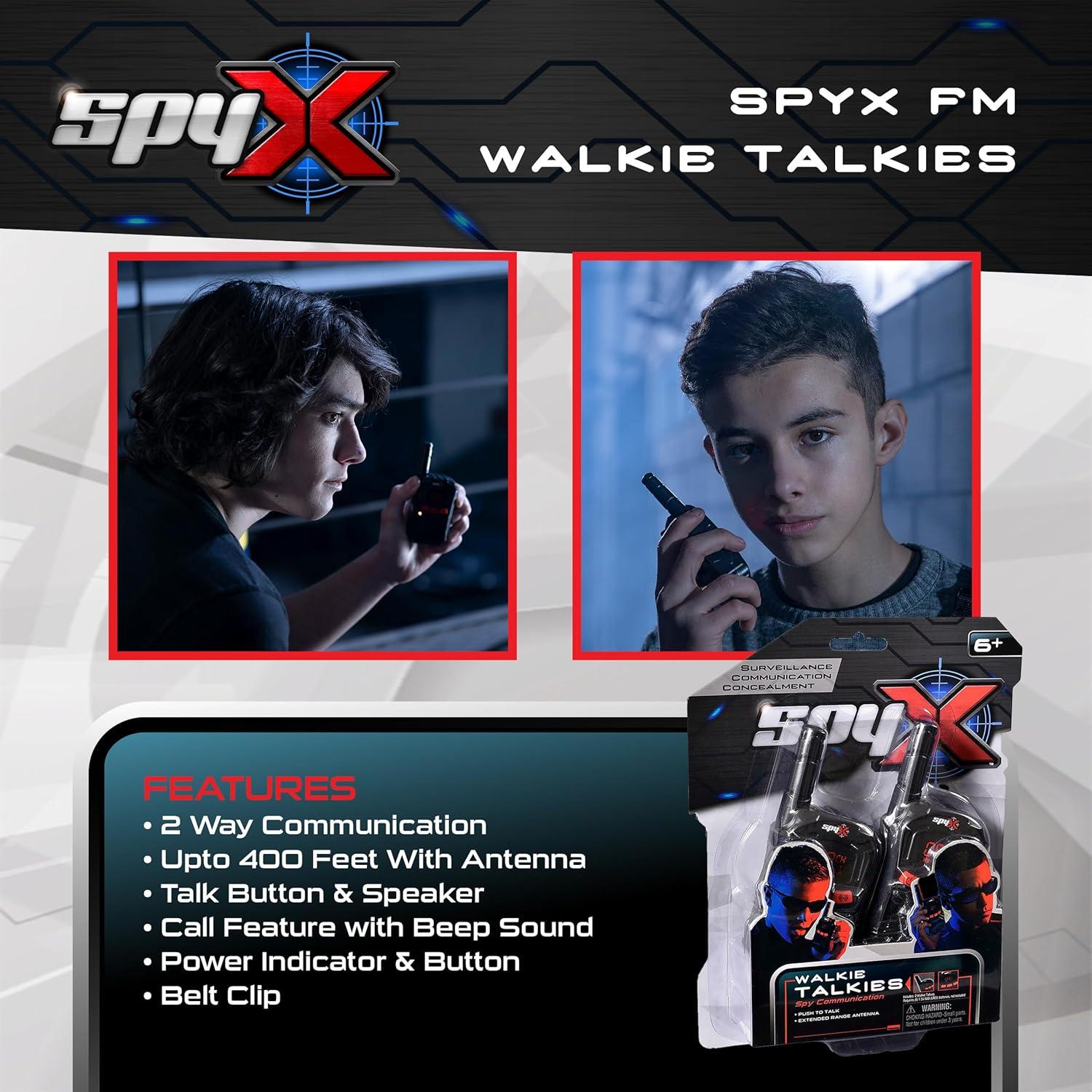 Walkie Talkies de Espía MukikiM - Para Niños, 122m Alcance