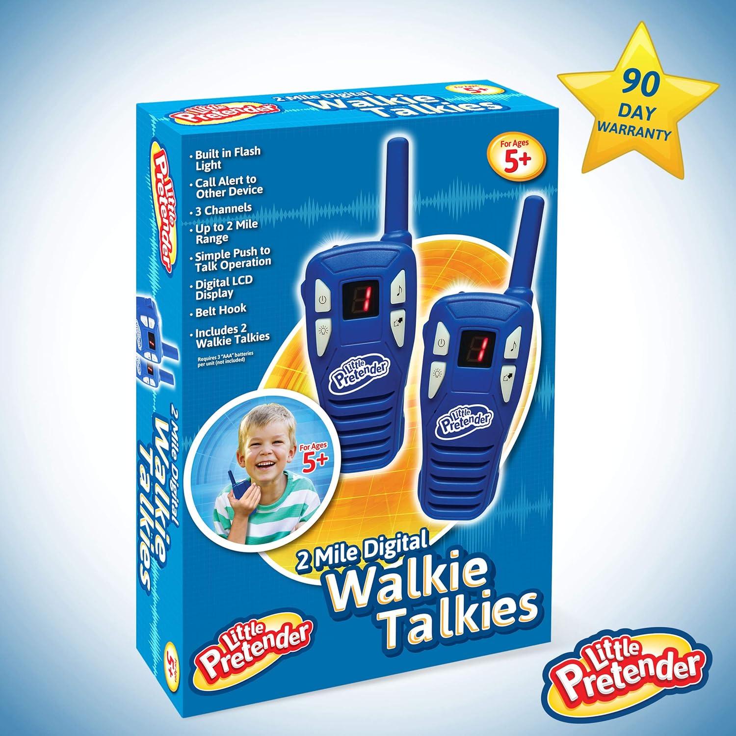 Paquete de 2 Walkie Talkies para Niños Little Pretender 3 Canales