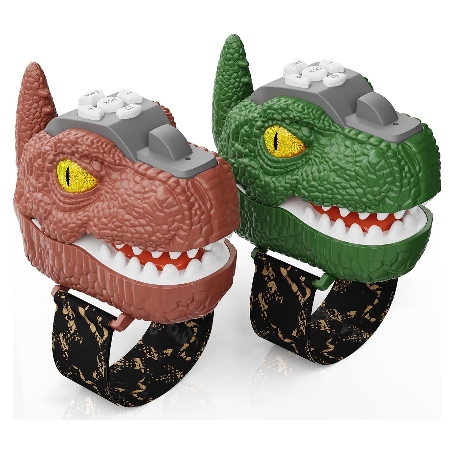 Walkie Talkies Dinosaurio Gantan, Volumen Ajustable, 500m