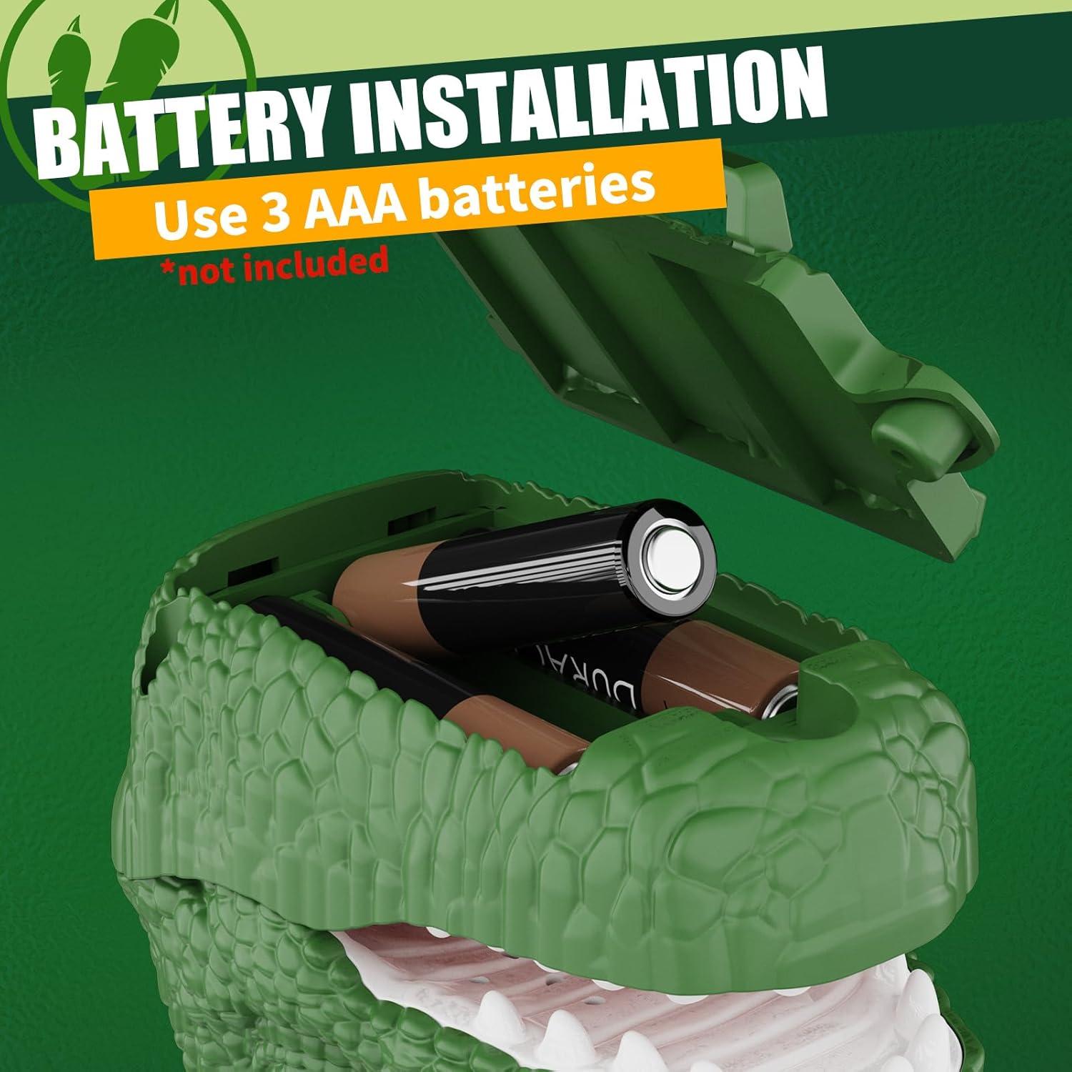 Walkie Talkies Dinosaurio Gantan, Volumen Ajustable, 500m