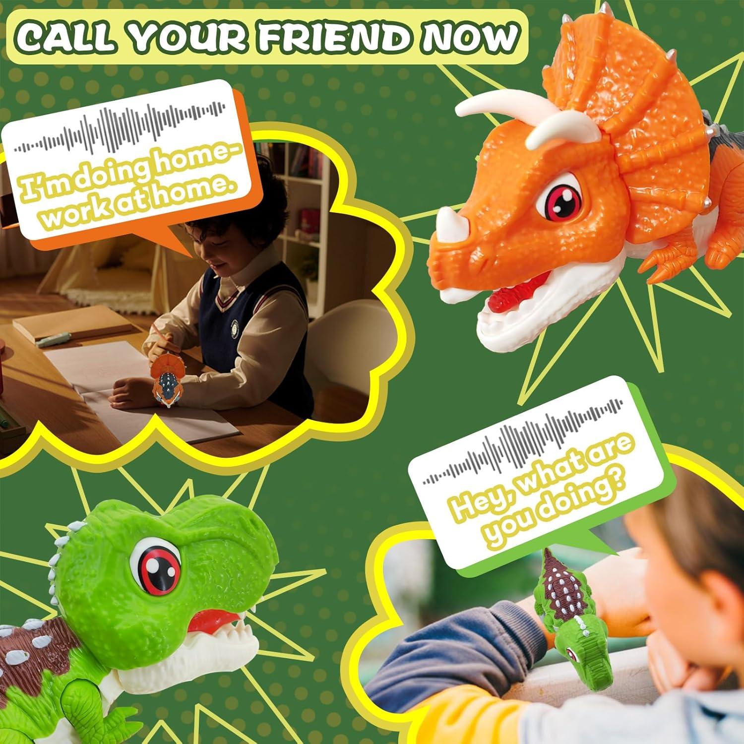 Walkie Talkies Dinosaurio Recargables Surper para Niños 304.8m