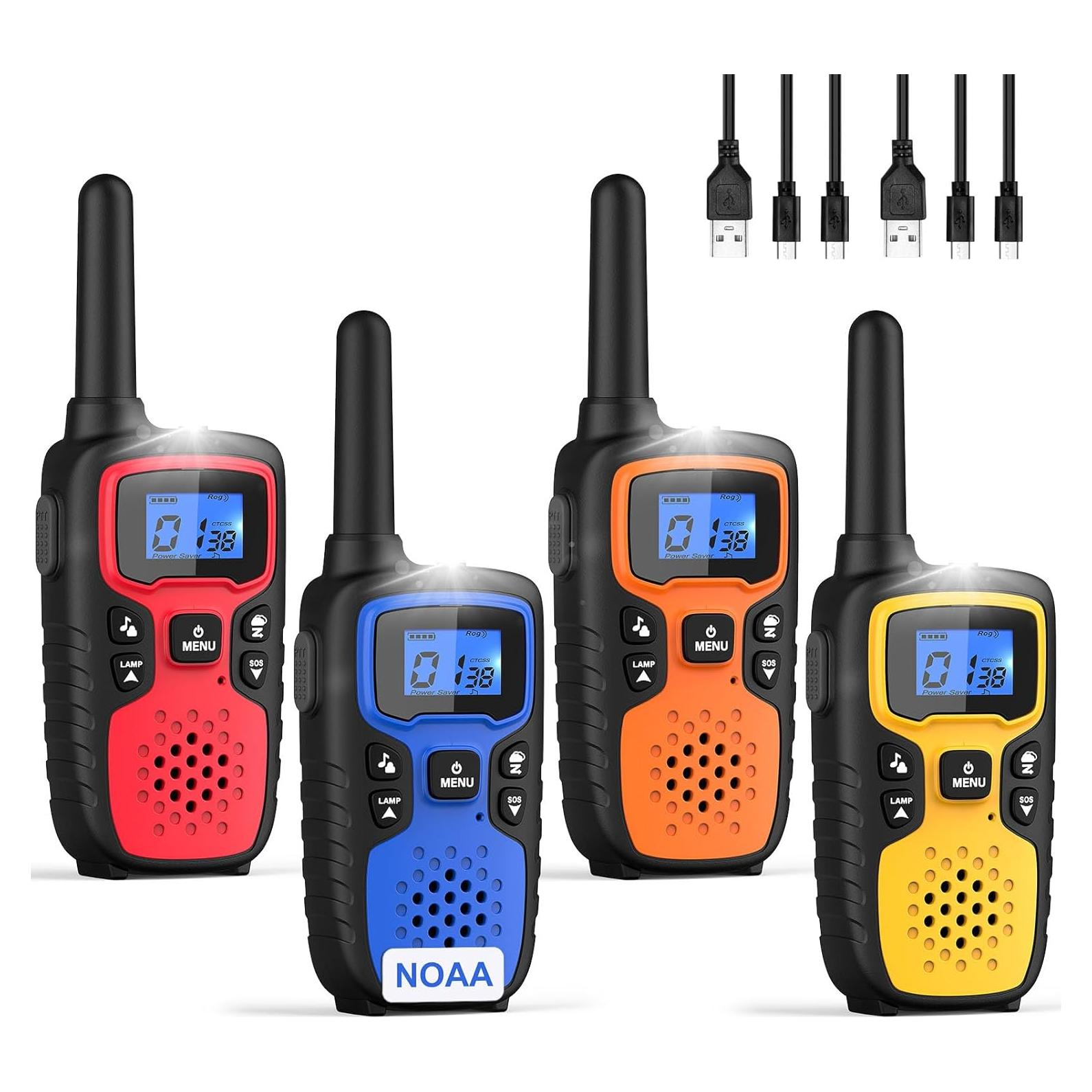 Walkie Talkies WisHouse M9 Recargables 4 Unidades 1.61 km
