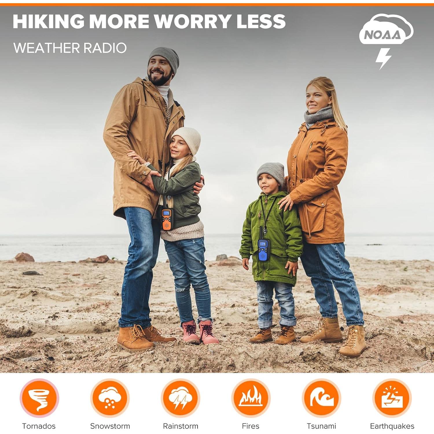 Walkie Talkies WisHouse M9 Recargables 4 Unidades 1.61 km