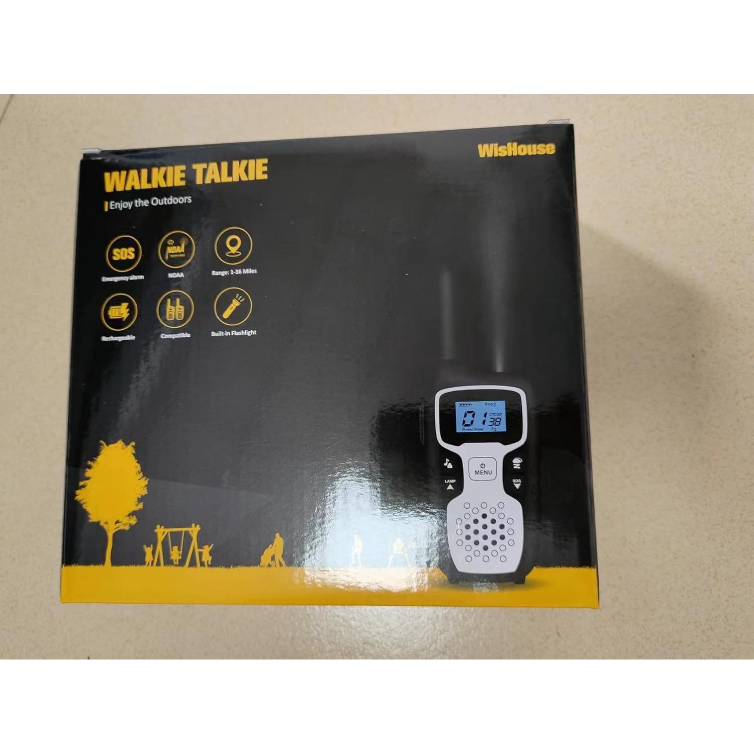 Walkie Talkies WisHouse M9 Recargables 4 Unidades 1.61 km