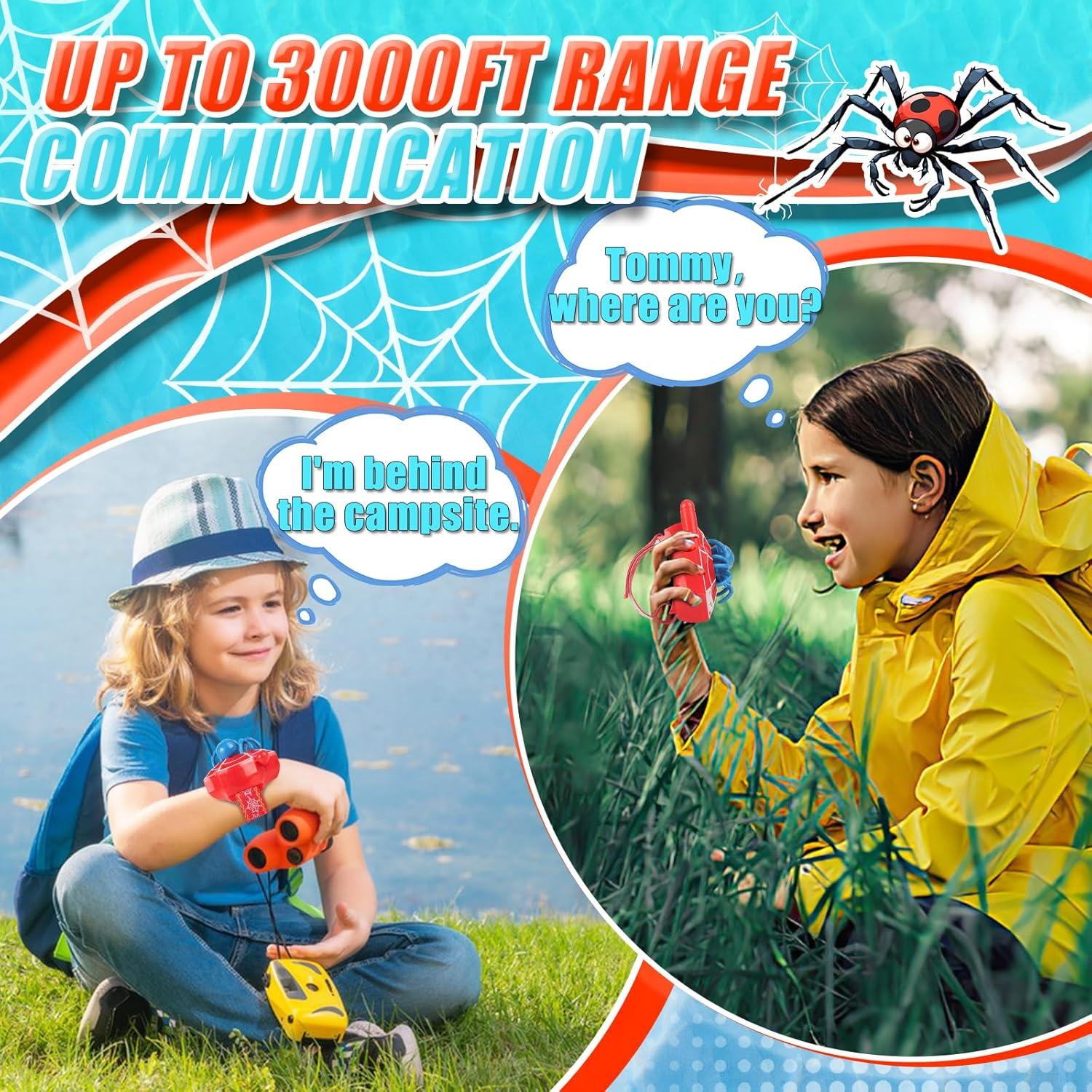 Walkie Talkies para Niños Qichuang MQ-21B Rango 914m Rojo