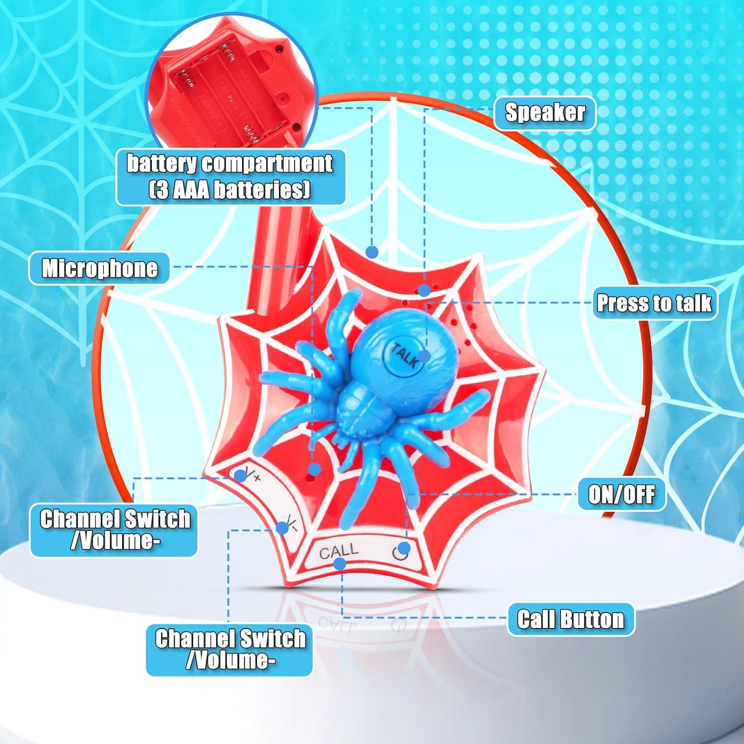 Walkie Talkies para Niños Qichuang MQ-21B Rango 914m Rojo